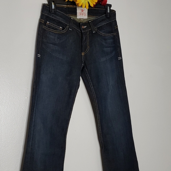 Peoples Liberation Jeans Bella Star Anthropologie Gold Star Luxury Long Bohemian - Picture 7 of 16